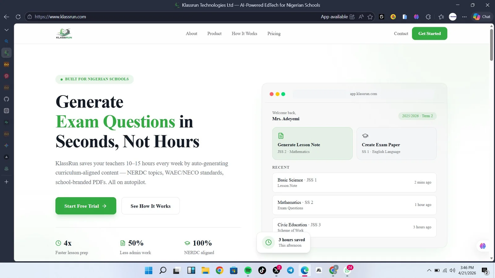Klassrun Technologies screenshot